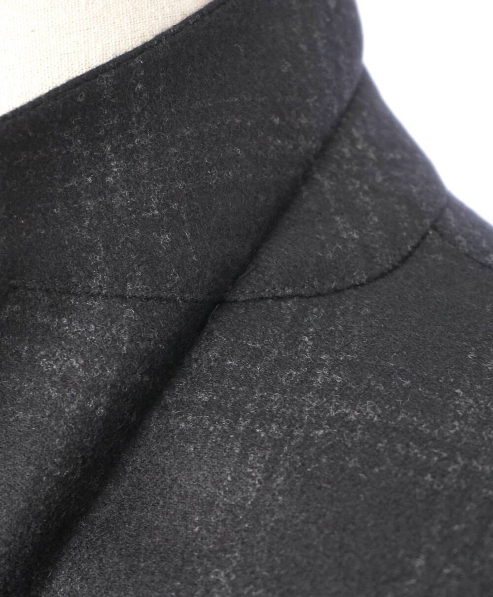 $1,995 CORNELIANI - Black Plaid Wool/Cashmere Blazer - 44R